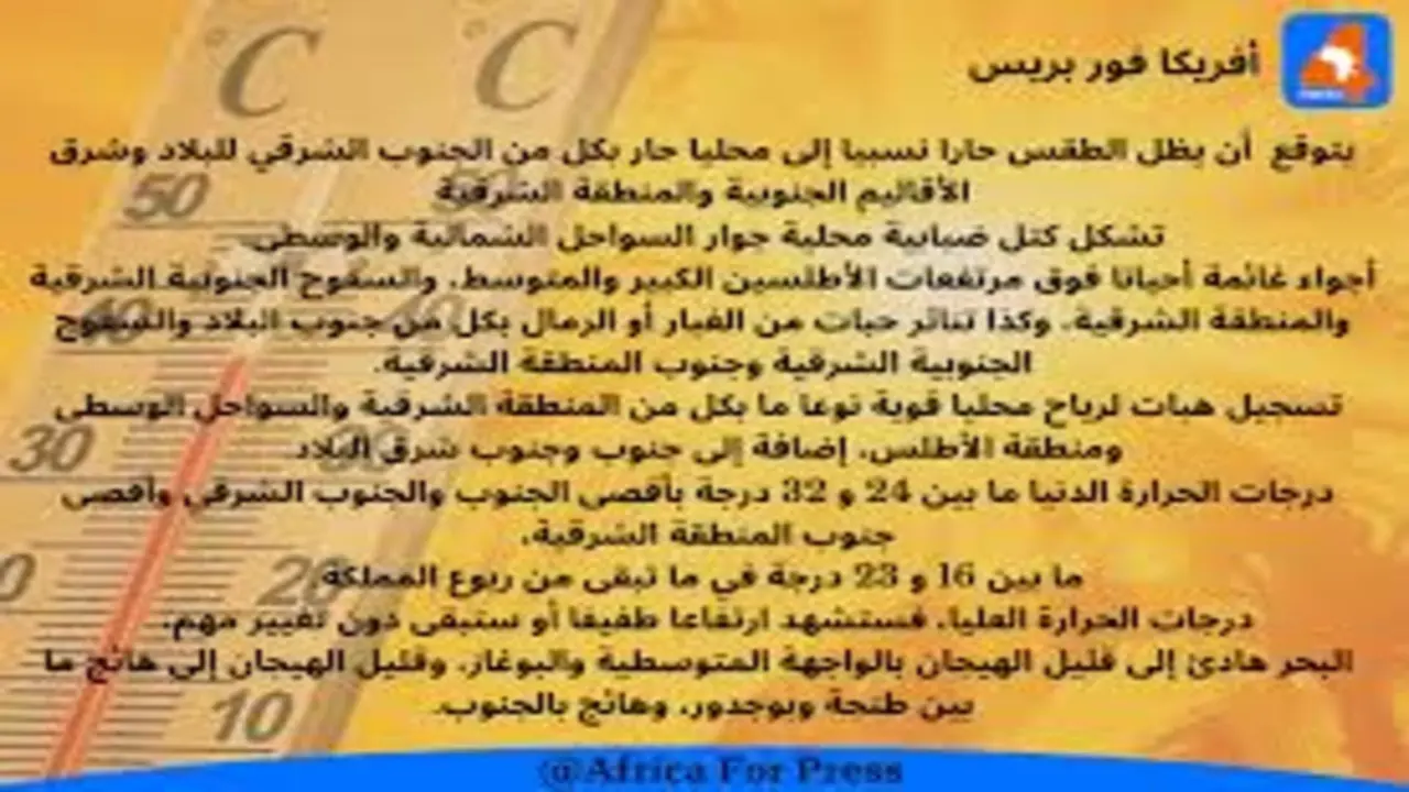 توقعات حالة الطقس في المملكة السبت المقبل